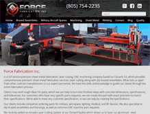 Tablet Screenshot of forcefab.com